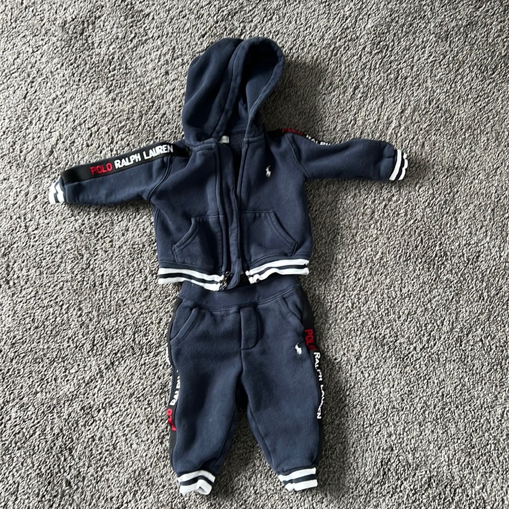 Infant polo sweatsuit